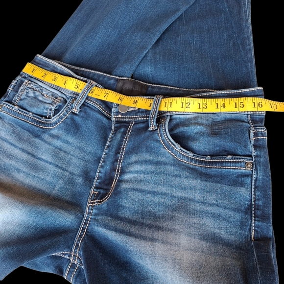 Buckle Black Curvy Fit No. 76 Bootcut Blue Denim Stretch Jeans Women Size 31x32 - Picture 11 of 16